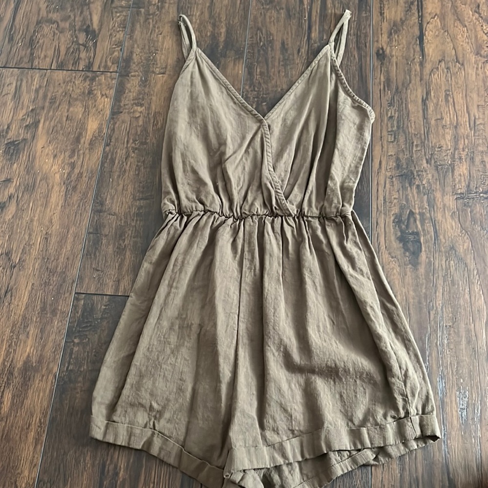 dark green shein romper